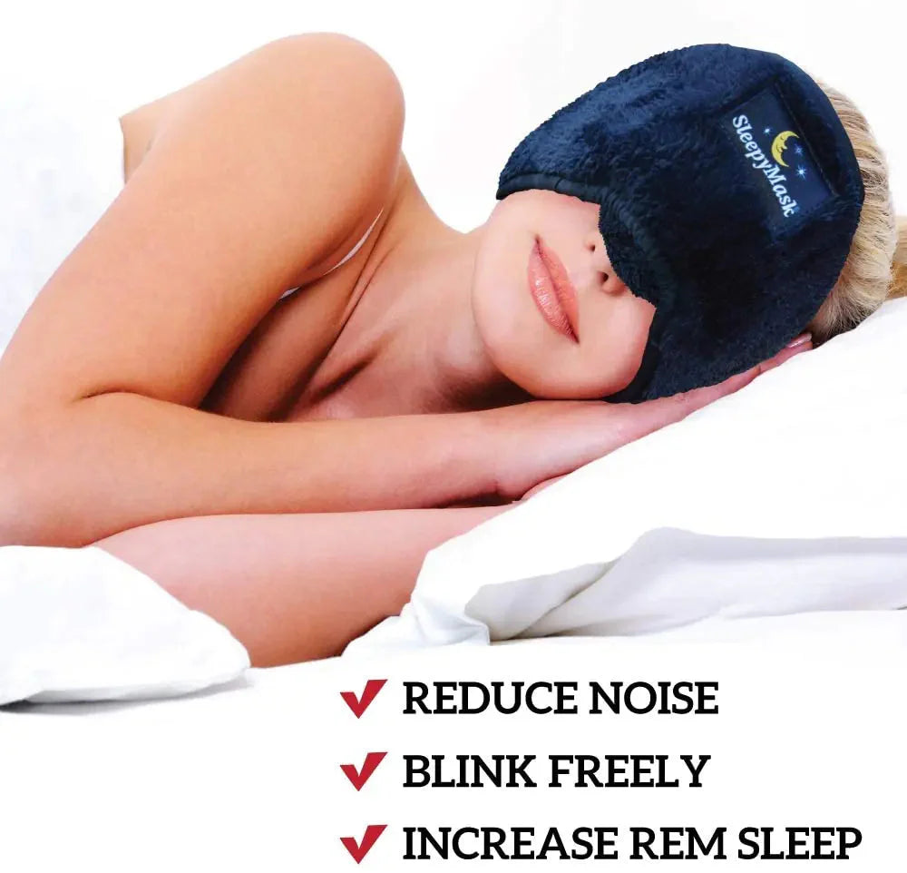 The Perfect Travel Sleeping Mask - Innovative Above Nose Light Blocking Anti Spier