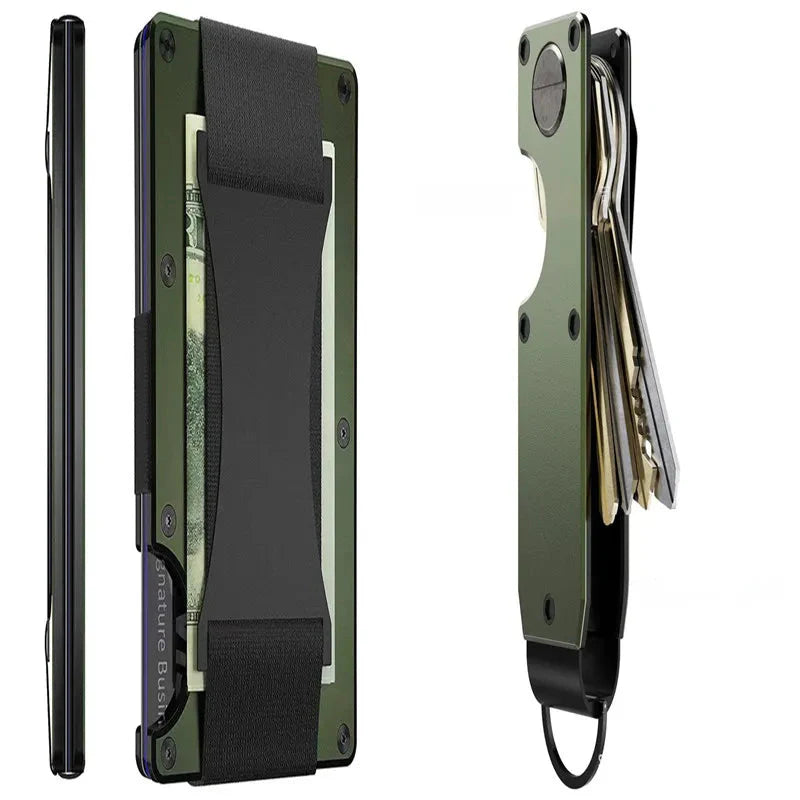 New Metal Card Bag Carbon Fiber Wallet Wallet RFID Anti-theft Swiping Blocking Technology Anti Spier
