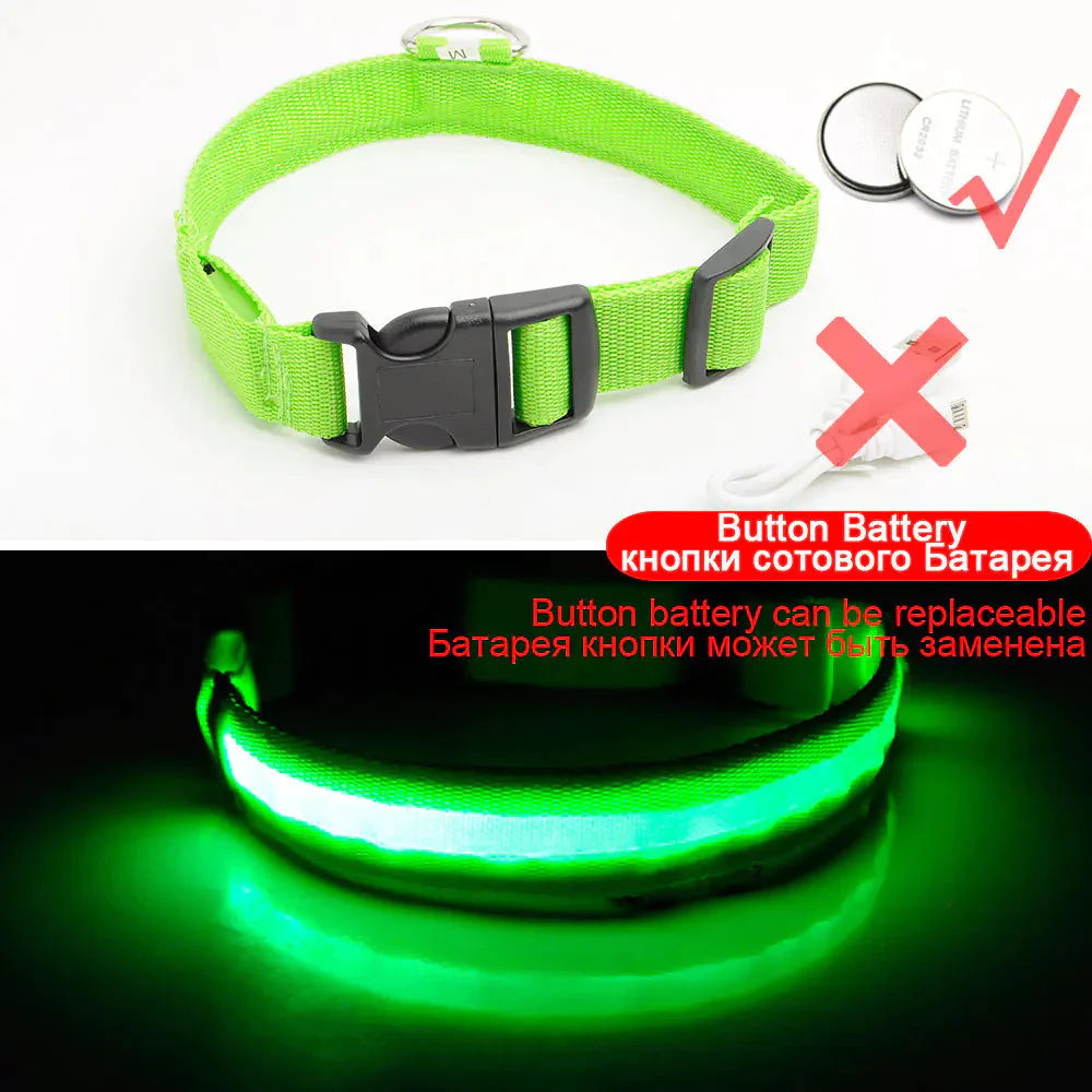 Led Dog Collar Anti-Lost Collar Anti Spier