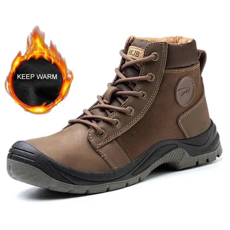 Anti-Smashing Construction Safety Work Sneakers Warm Anti Spier