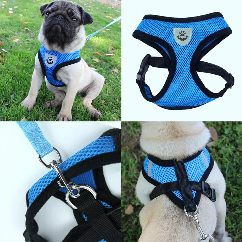 Cat Dog Pet Harness Adjustable Control Vest Dogs Reflective S M L XL Leash Anti Spier