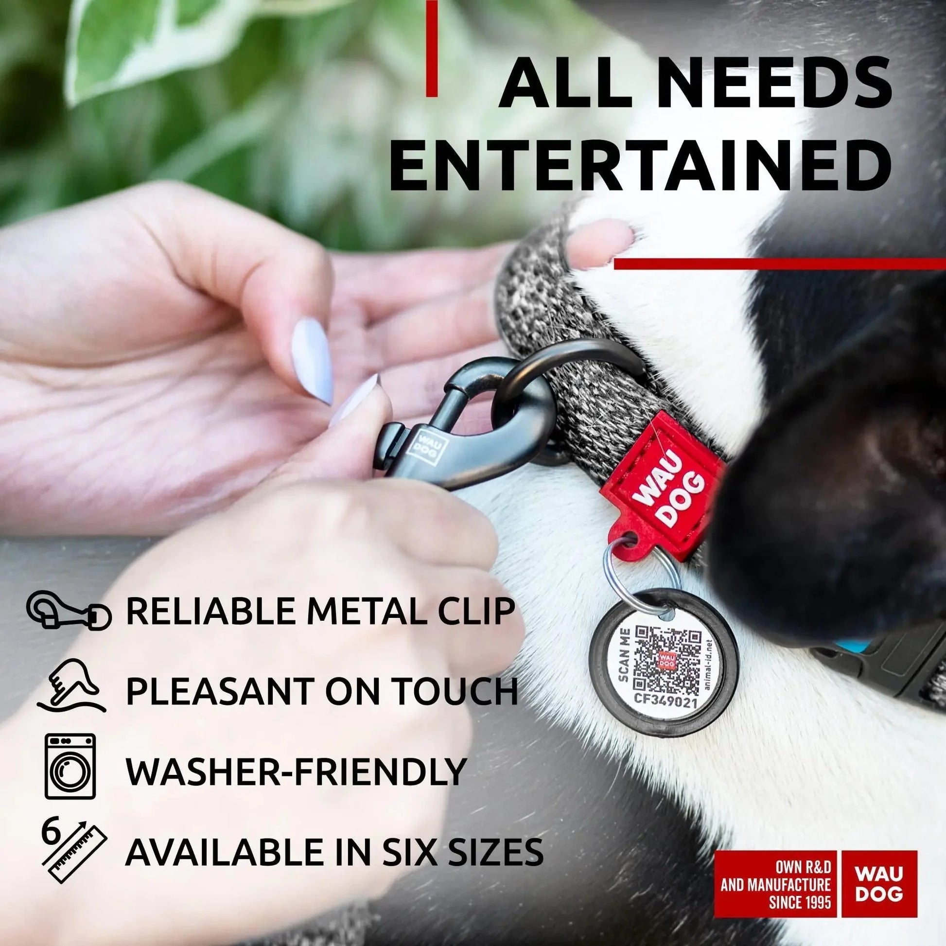 Recycled Cotton Dog Leash 3/5 inch x 6 Ft Eco Friendly for Small Medium Large Anti Spier