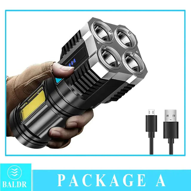 Multi-Functional Bright Flashlight Anti Spier