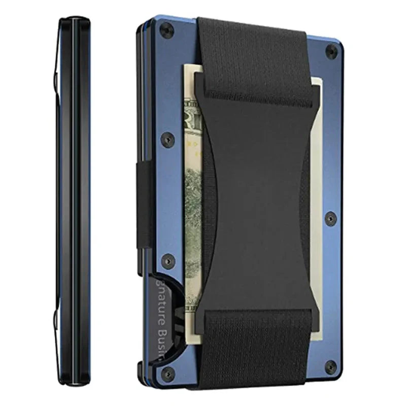New Metal Card Bag Carbon Fiber Wallet Wallet RFID Anti-theft Swiping Blocking Technology Anti Spier