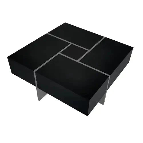 Unique Design Coffee Table With 4 Hidden Storage Compartments Anti Spier