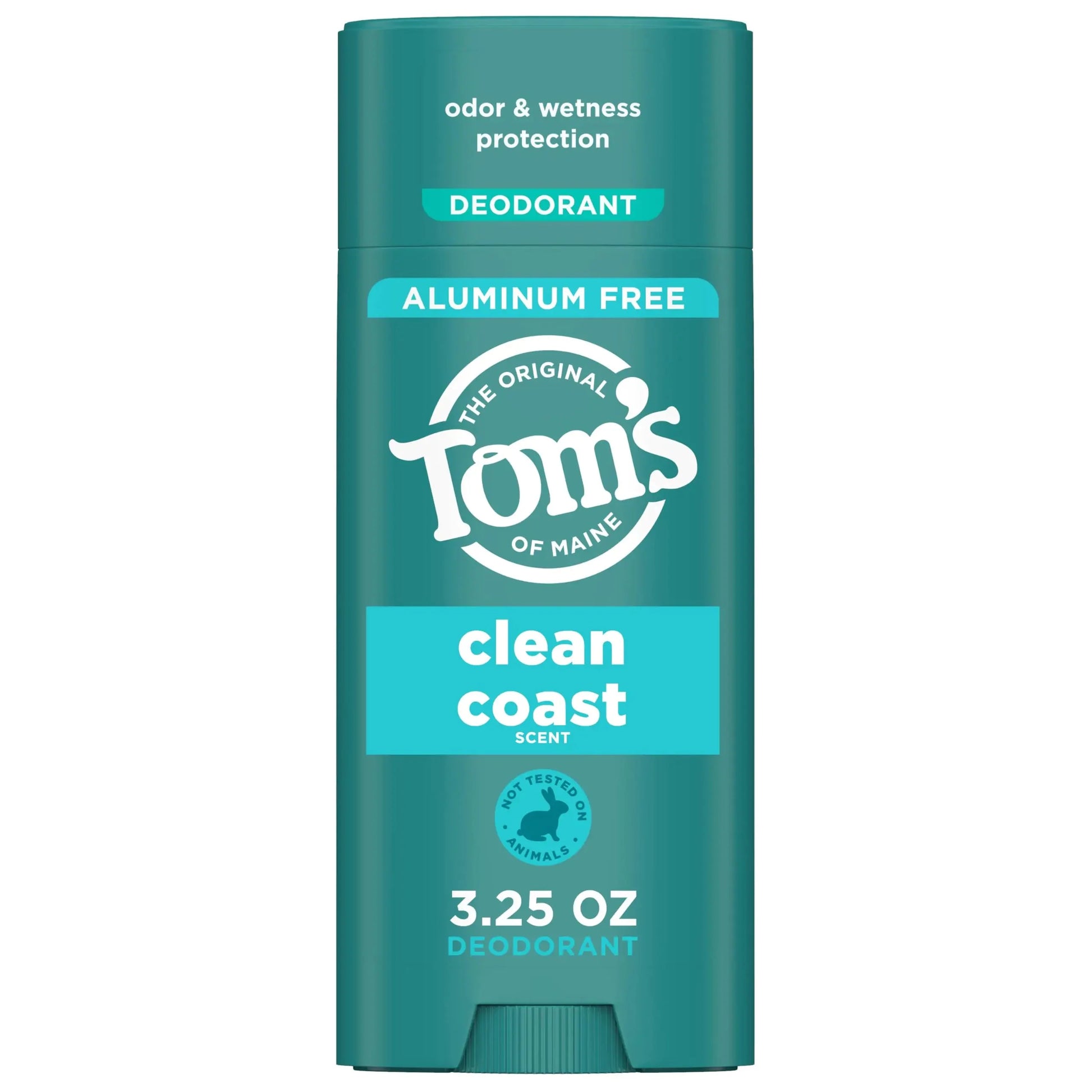 Tom’s of Maine Clean Coast Aluminum Free Natural Deodorant For Women & Men | Goes on Clear | Odor & Wetness Protection | Naturally Derived and Moisture-Locking Ingredients | 3.25 oz 3.25 Ounce (Pack of 1) Anti Spier