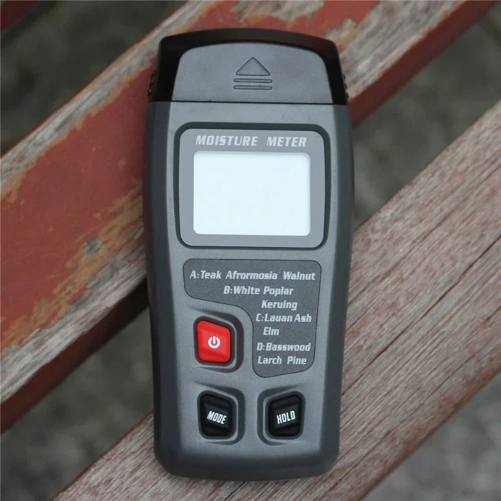 Digital LCD Wood Moisture Meter Detector Tester Wood Firewood Paper Cardboard Anti Spier
