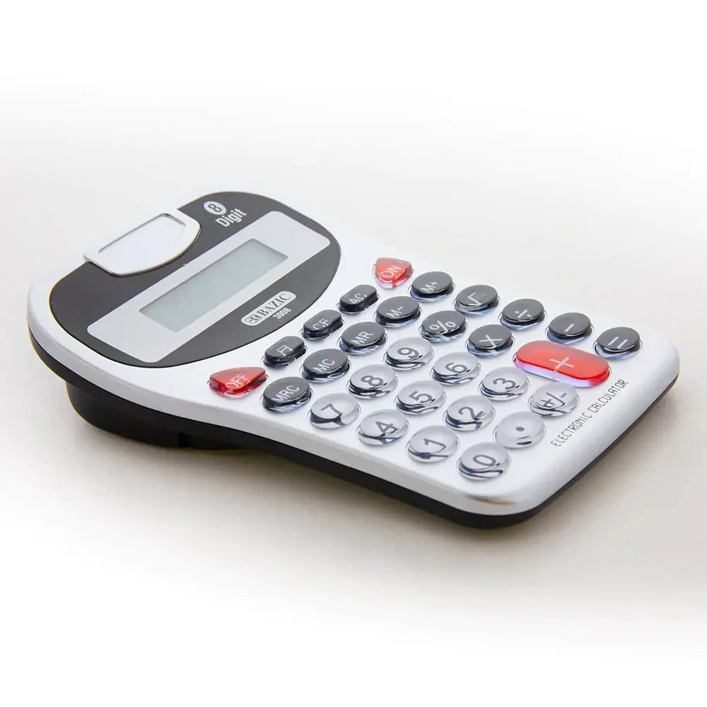8-Digit Silver Desktop Calculator w/ Tonecalc Anti Spier