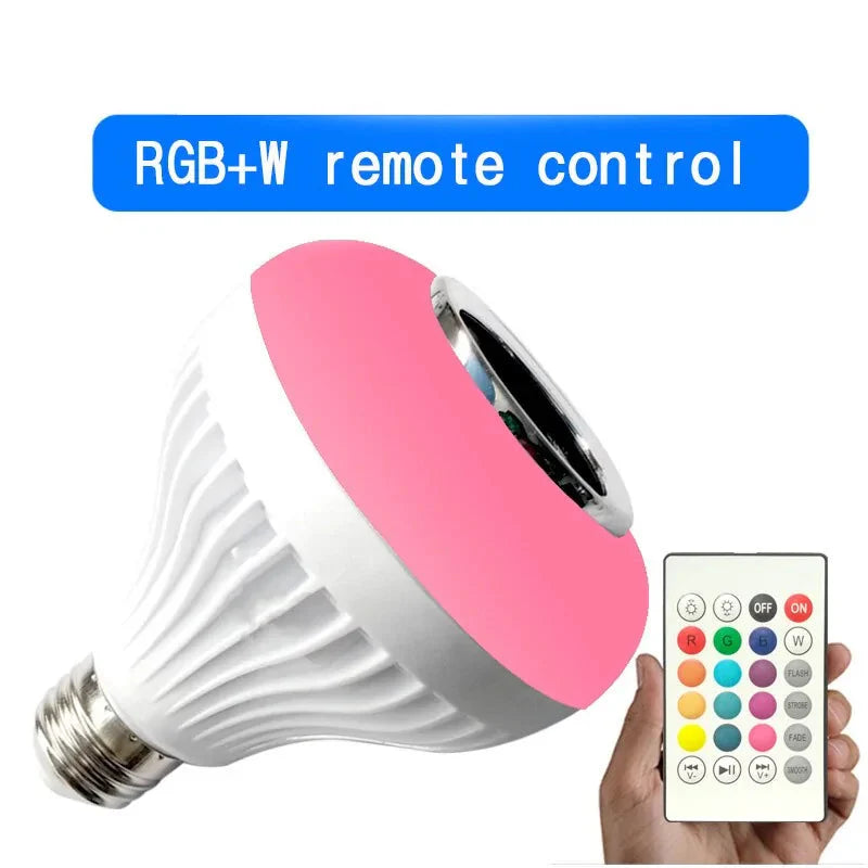 LED Bulb RGB Light Wireless Bluetooth Audio Speaker Anti Spier