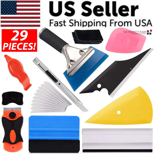 29 PCS Window Tint Tools Kit Car Auto Film Tinting Scraper Squeegee Installation Anti Spier