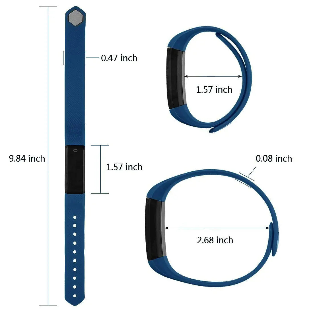 SmartFit Slim Activity Tracker And Monitor Smart Watch With FREE Extra Band Anti Spier
