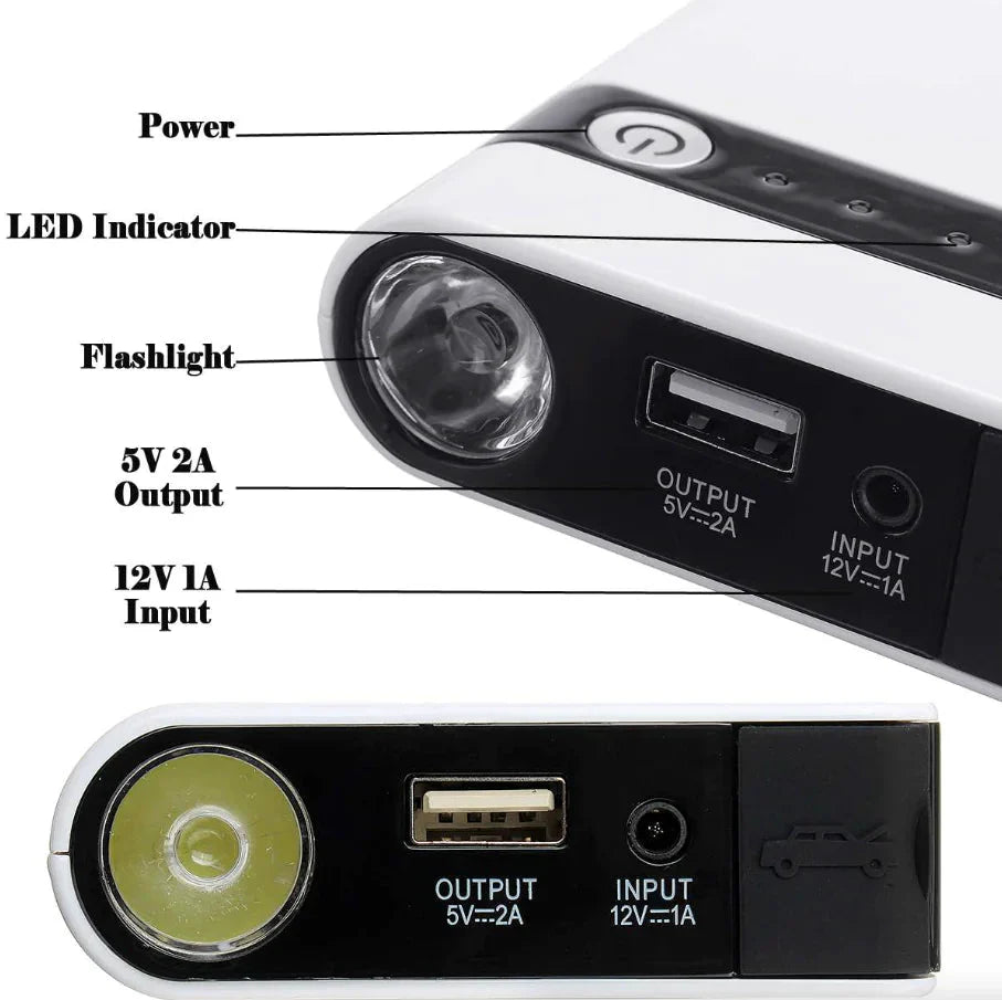 20000mAh Car Jump Starter Booster Jumper Box Power Bank Battery Charger Portable Anti Spier