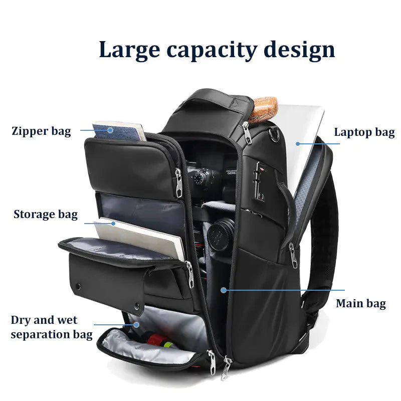 Large Capacity Camera & Laptop Backpack Anti Spier