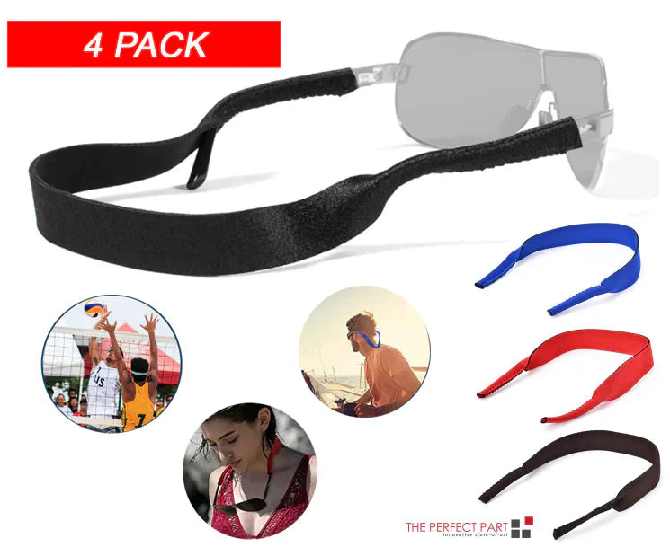 4-Pack Sports Sunglasses Neck Cord Strap Eyeglass Glasses String Lanyard Holder Anti Spier