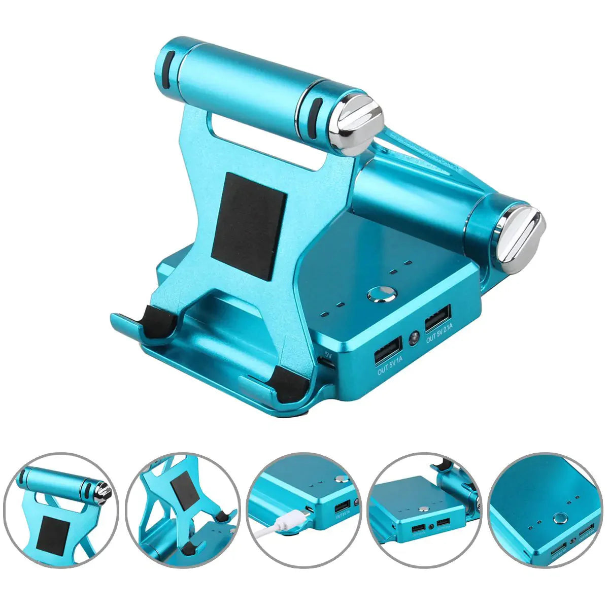 Podium Style Stand With Extended Battery Up To 200% For iPad, iPhone And Other Smart Gadgets Anti Spier