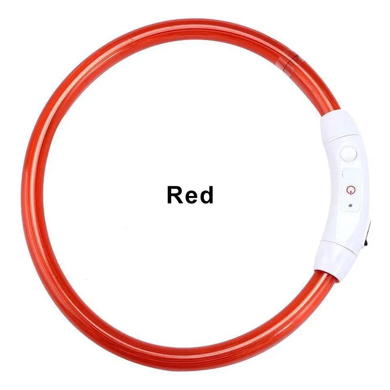LED Collar Night Safety For Pets Anti Spier