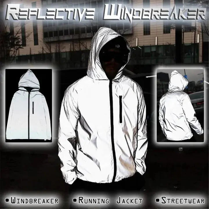 FashionFad Reflective Windbreaker Anti Spier