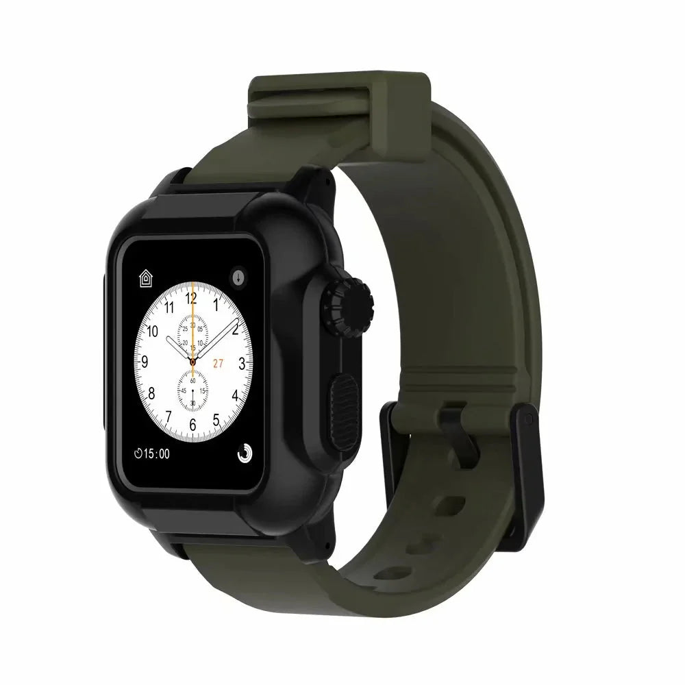 Waterproof Box Case Strap For Apple Watch Anti Spier
