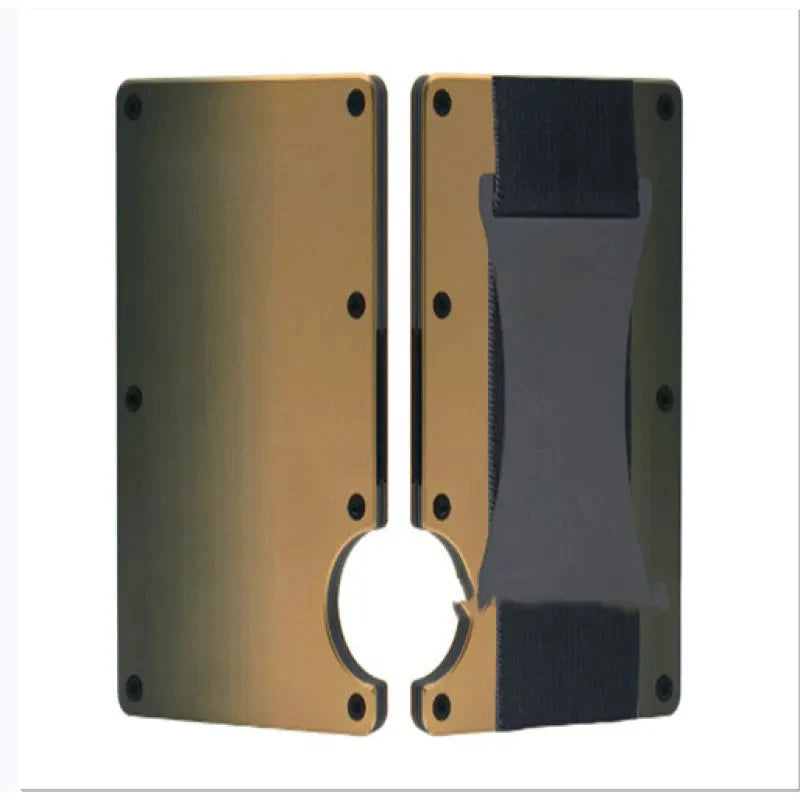 New Metal Card Bag Carbon Fiber Wallet Wallet RFID Anti-theft Swiping Blocking Technology Anti Spier