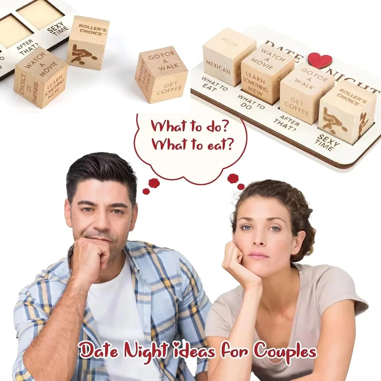 Date Night Dice After Dark Edition Date Night Wooden Dice Game For Couples Fun Anti Spier