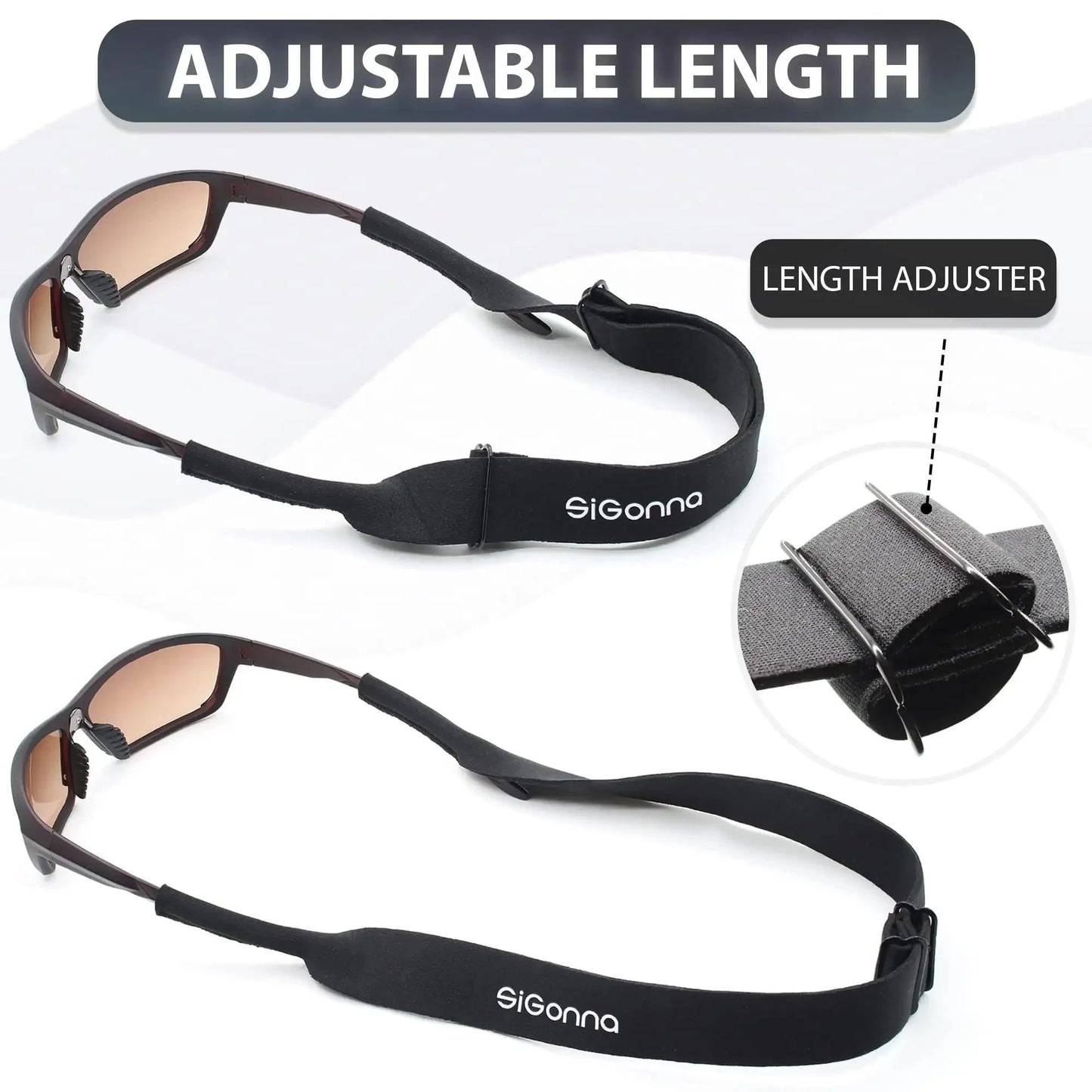 Eye Glass String Strap Holder Floating Glasses Adjustable Cord 22 inch Length Anti Spier