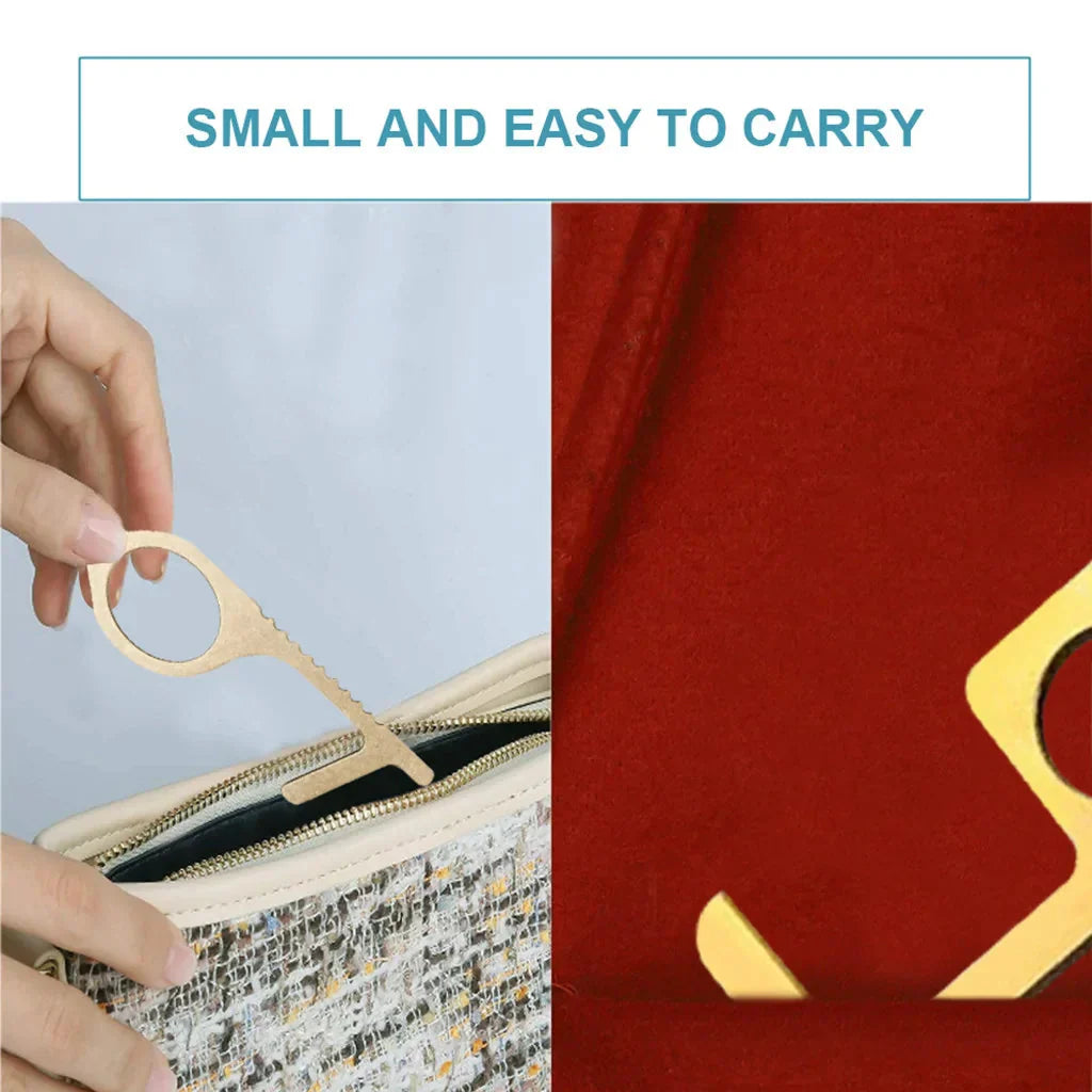 Brass Key Elevator Button Contactless Safety Door Opener Anti Spier