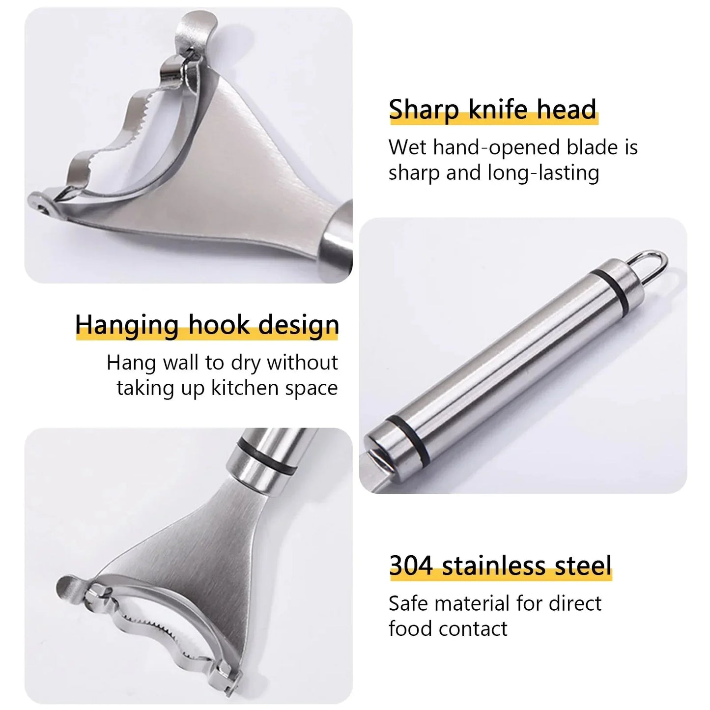 2x Corn Cob Peeler Stainless Steel Thresher Stripper Remover Kitchen Cutter Tool Anti Spier