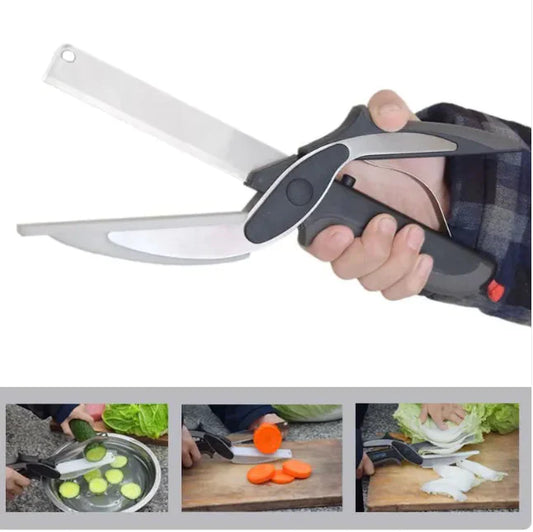 2-in-1 Multifunctional Food Scissors Anti Spier