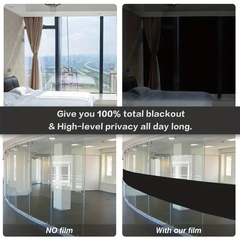 Frosted Static Cling Window Film for Home & Office Anti Spier