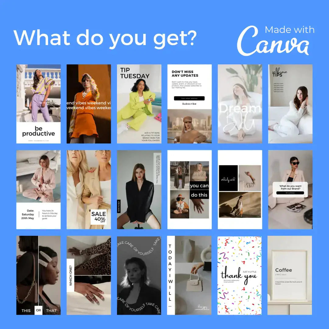 Downloadable Instagram Story 100 Template Anti Spier