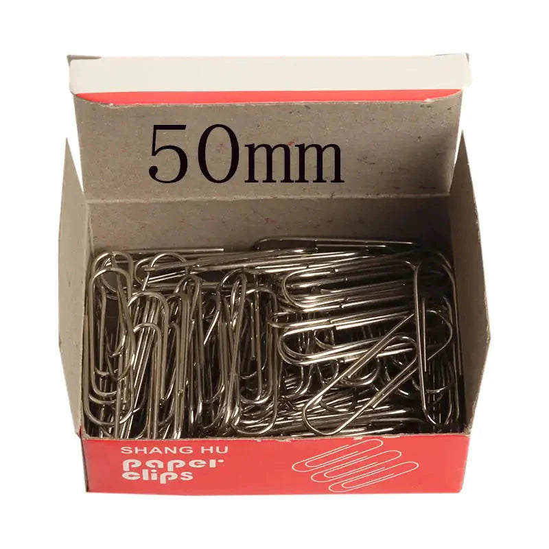 Jumbo (50mm) Silver Paper Clip (100/Pack) Anti Spier