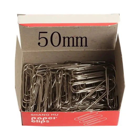 Jumbo (50mm) Silver Paper Clip (100/Pack) Anti Spier