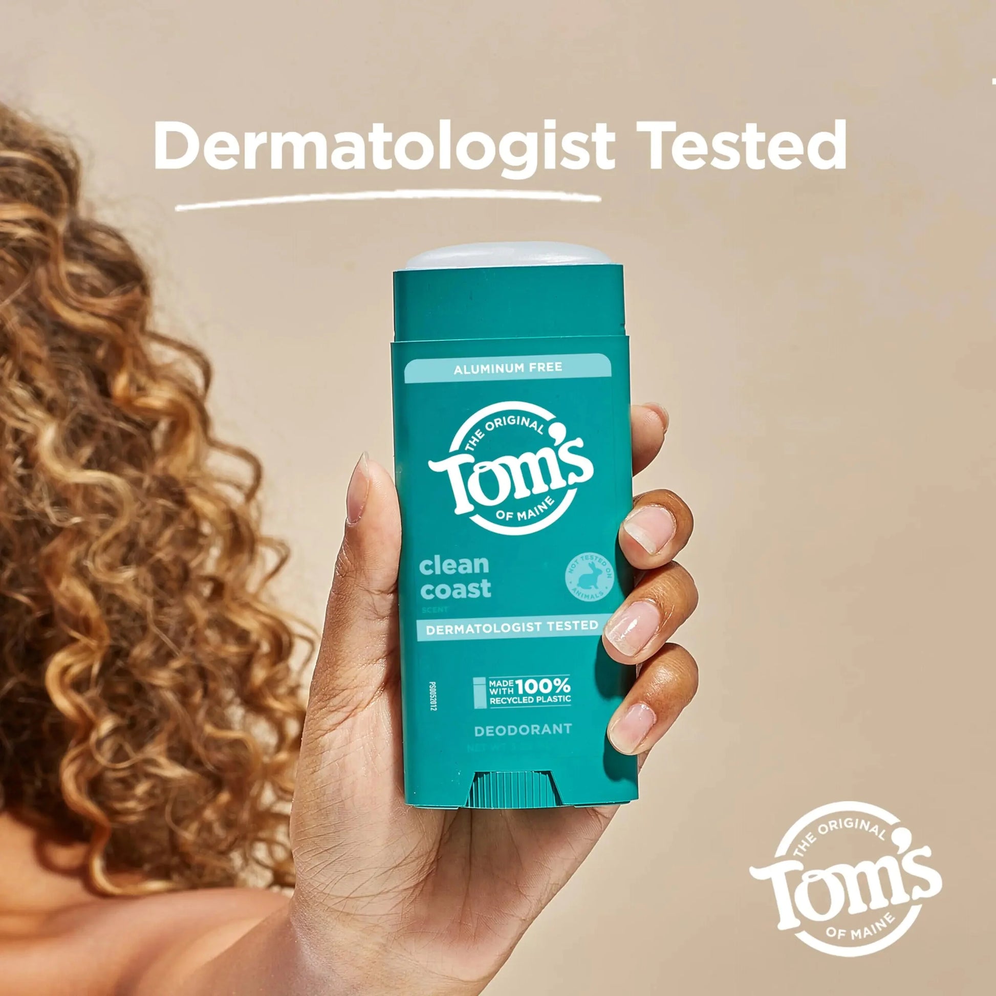 Tom’s of Maine Clean Coast Aluminum Free Natural Deodorant For Women & Men | Goes on Clear | Odor & Wetness Protection | Naturally Derived and Moisture-Locking Ingredients | 3.25 oz 3.25 Ounce (Pack of 1) Anti Spier