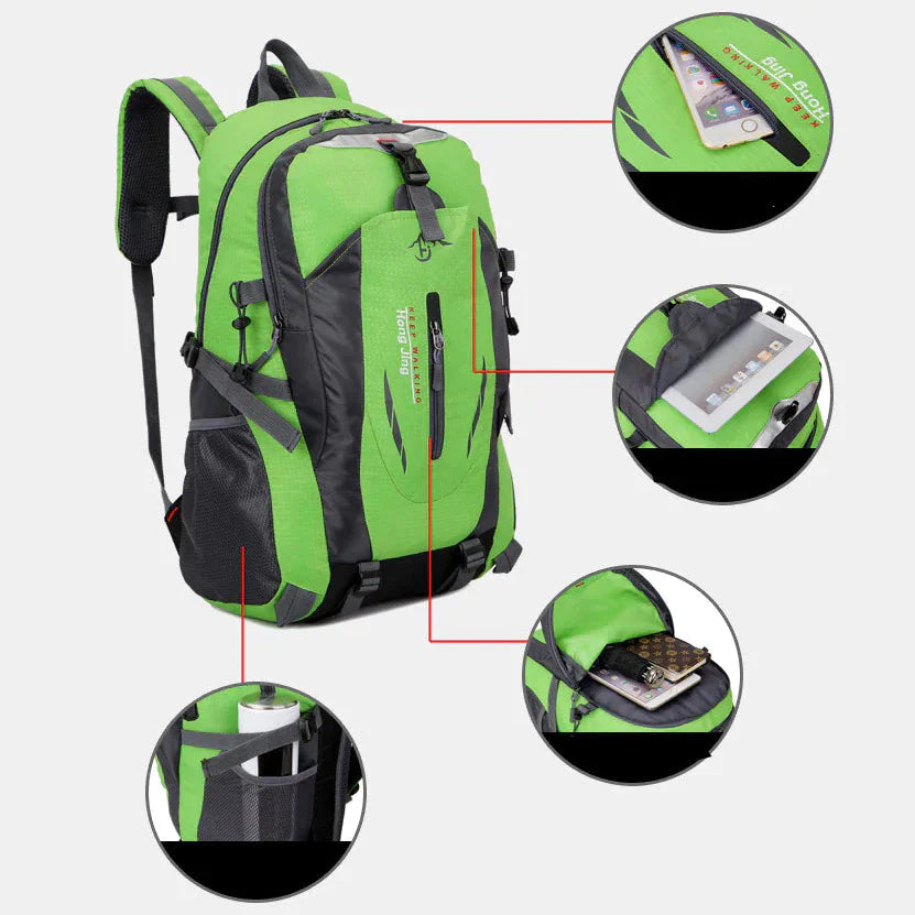 40L Men Women Travel Backpack Rucksack Camping Laptop Hiking School Book Bag USA Anti Spier