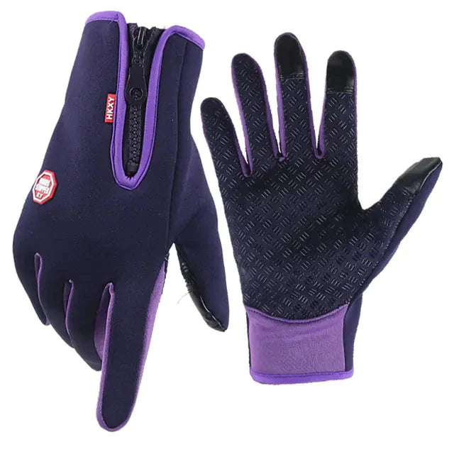 Unisex Touchscreen Thermal Full Finger Gloves Anti Spier