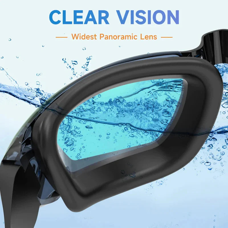 Clear Comfortable Swimming Goggles UV- Anti-Fog Swim Glasses Mirror Adult & Kids Anti Spier
