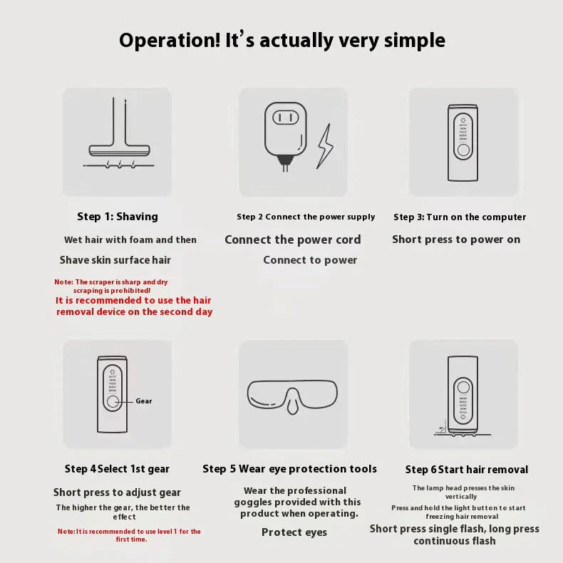 SilkFreeze Laser Hair Remover Anti Spier