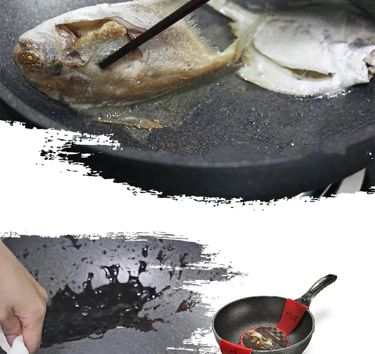 Korean Non-Stick Stone Frying Pan for Induction & Gas Anti Spier