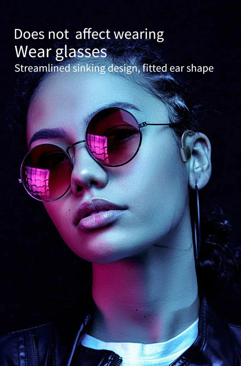 Bone Conduction Headphones Bluetooth 5.1 Wireless Headset Earbuds Outdoor Sport Anti Spier