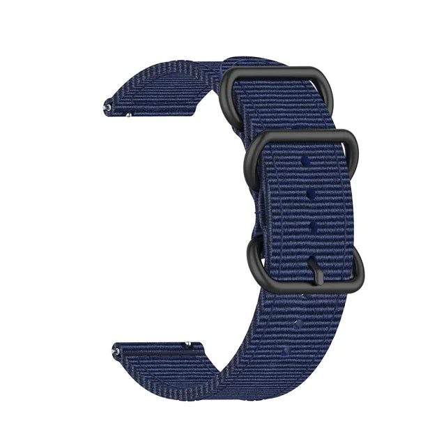 18mm 20mm 22mm Durable Military Woven Nylon Wrist Watch Band Quick Release Strap - Anti Spier 
