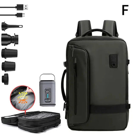 Multi-Functional Expandable Backpack with Vacuum Storage Anti Spier