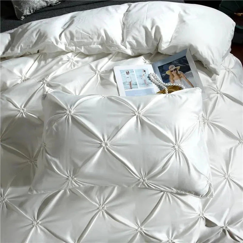 Luxury Silk Bedding Set Anti Spier