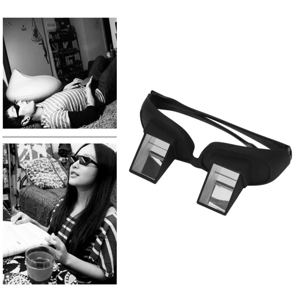Lazy Periscope Horizontal Reading TV Sit View Glasses Anti Spier