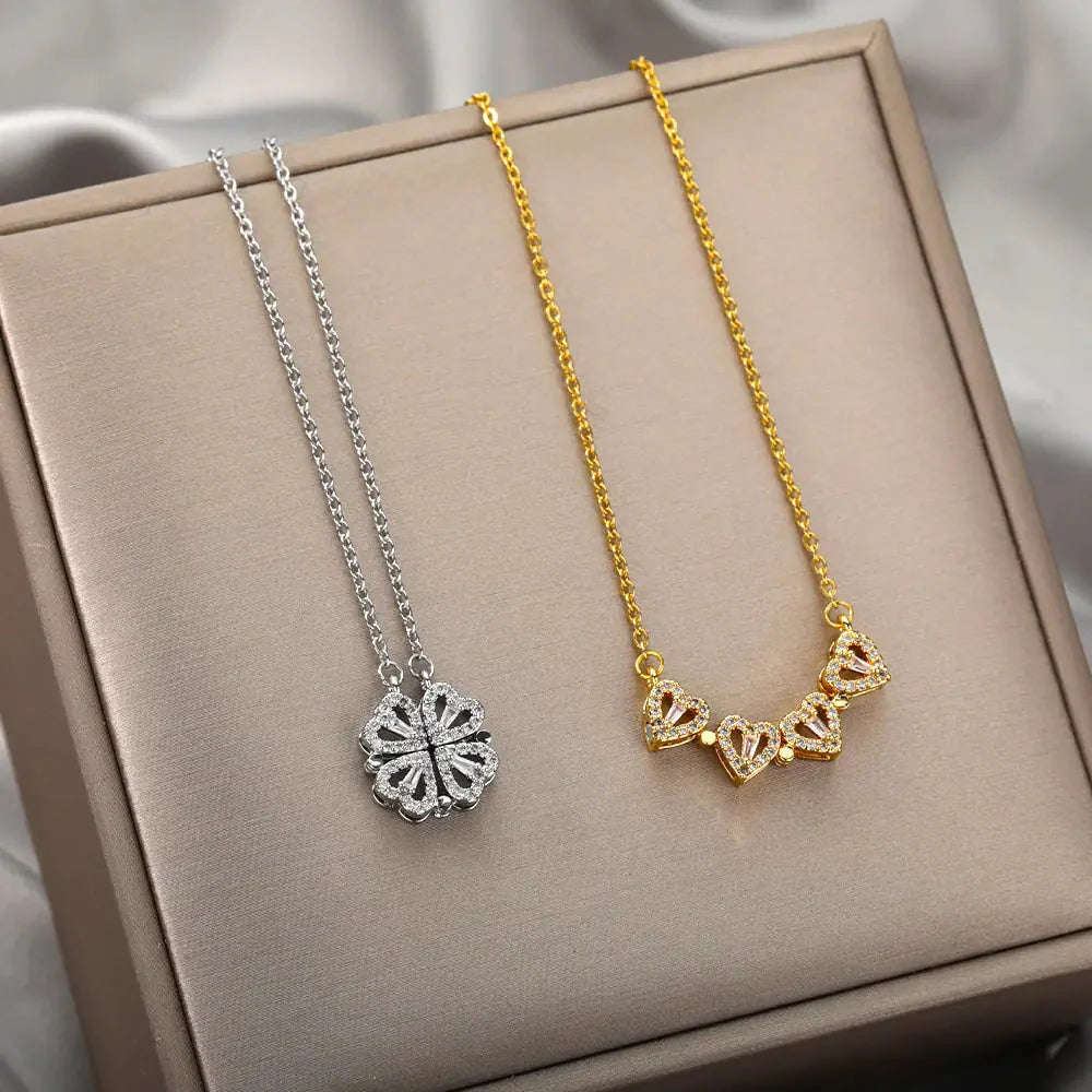 Luxury Four Leaf Clover Necklace Anti Spier