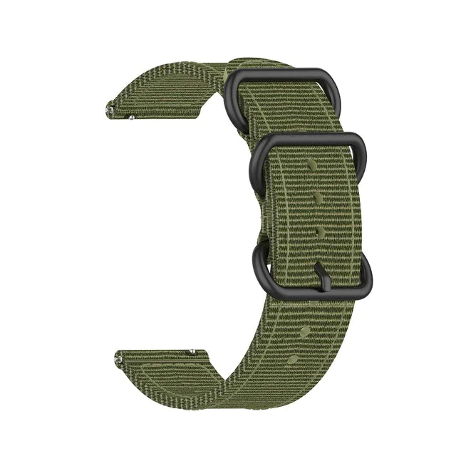18mm 20mm 22mm Durable Military Woven Nylon Wrist Watch Band Quick Release Strap - Anti Spier 