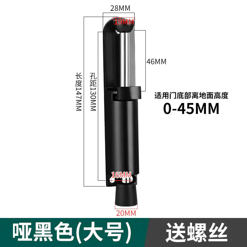 Invisible Foot-operated Door Stopper and Holder Anti Spier