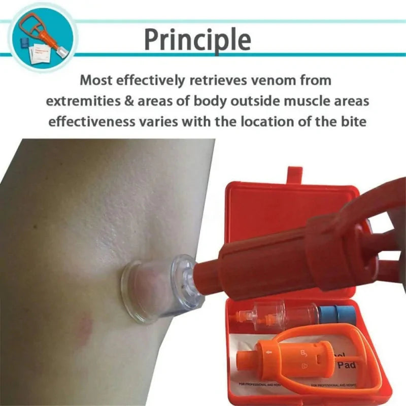 Venom Extractor First Aid Kit Anti Spier