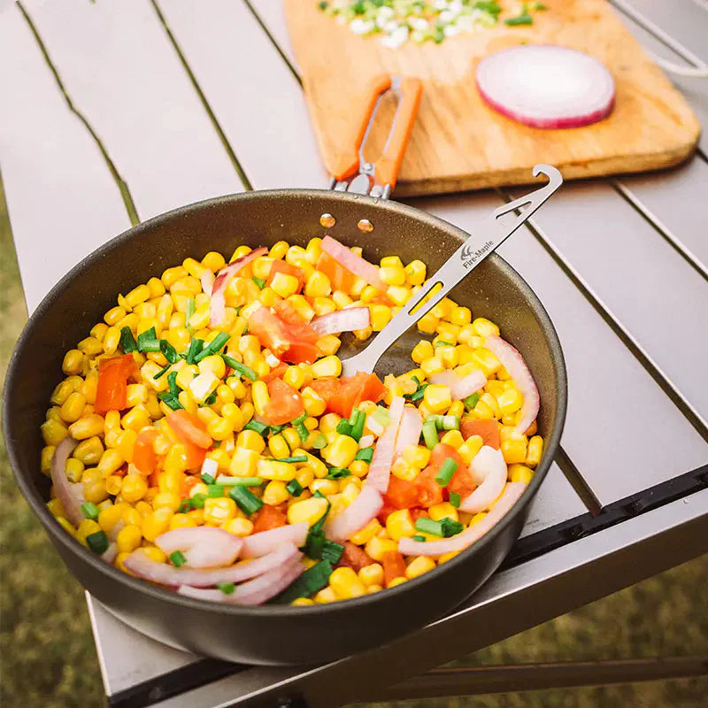 Teflon Coated Non-Stick Frying Pan for Outdoor Cooking Anti Spier