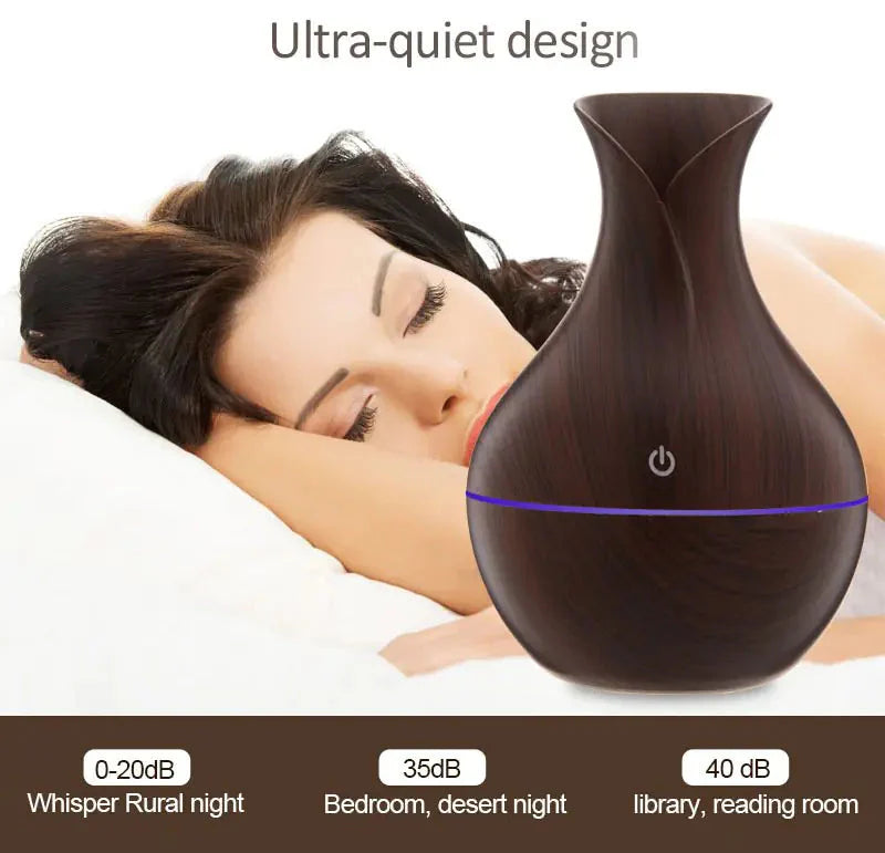 LED Ultrasonic Aromatherapy Essential Oil Diffuser Anti Spier