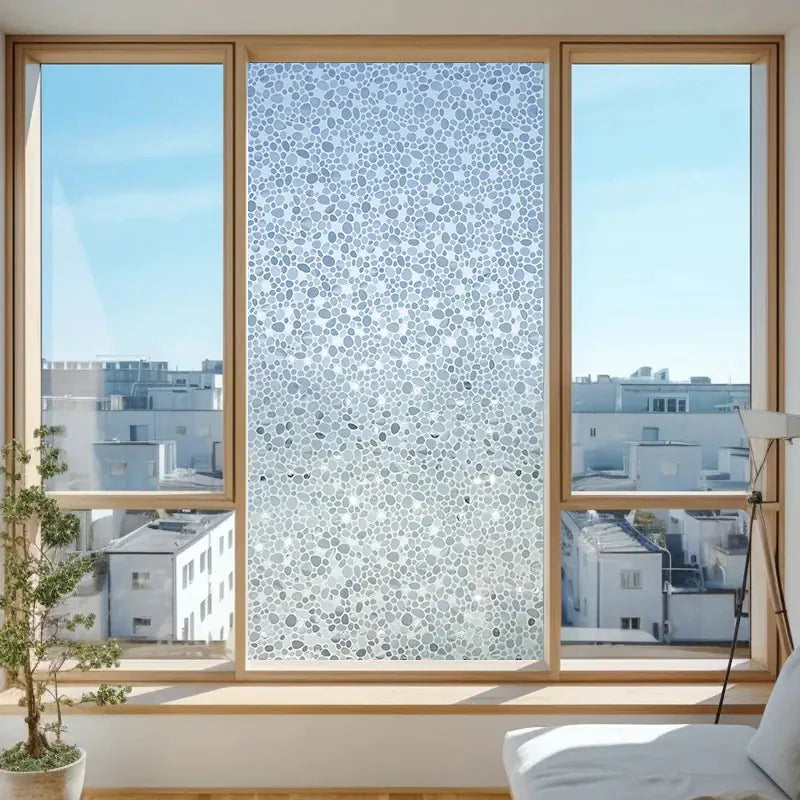 Static Cling Window Film - Frosted 3D Decorative Vinyl Anti Spier